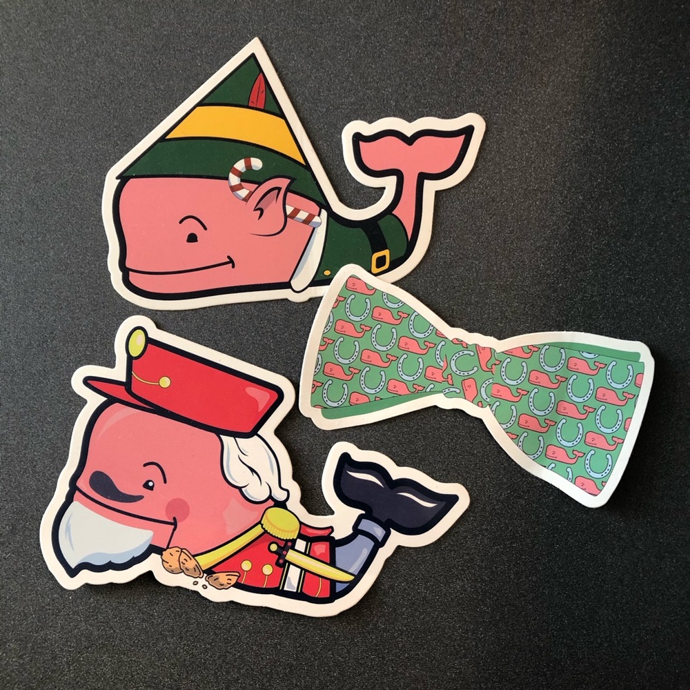 New Vineyard Vines Stickers - holiday and bow tie